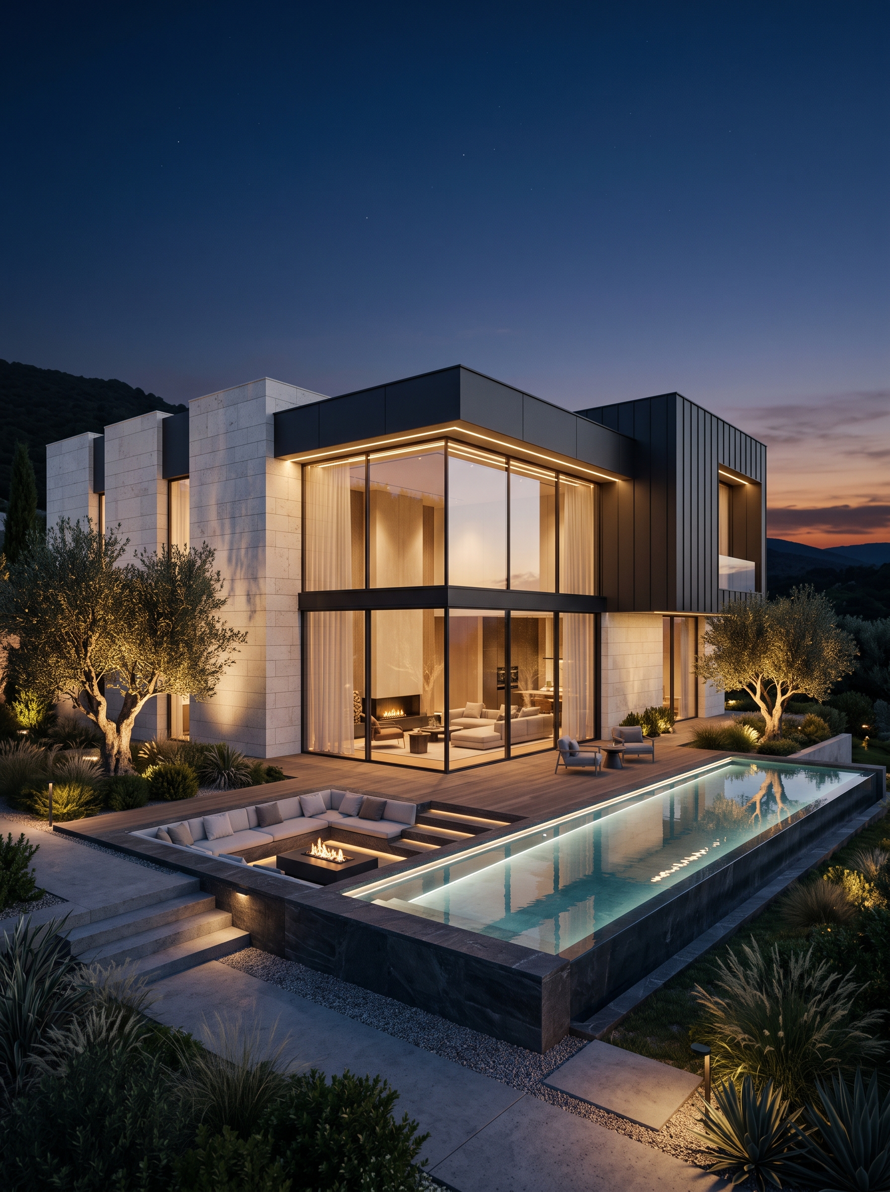Müstakil konut villa mimari Revit çizim ve uygulama projesi