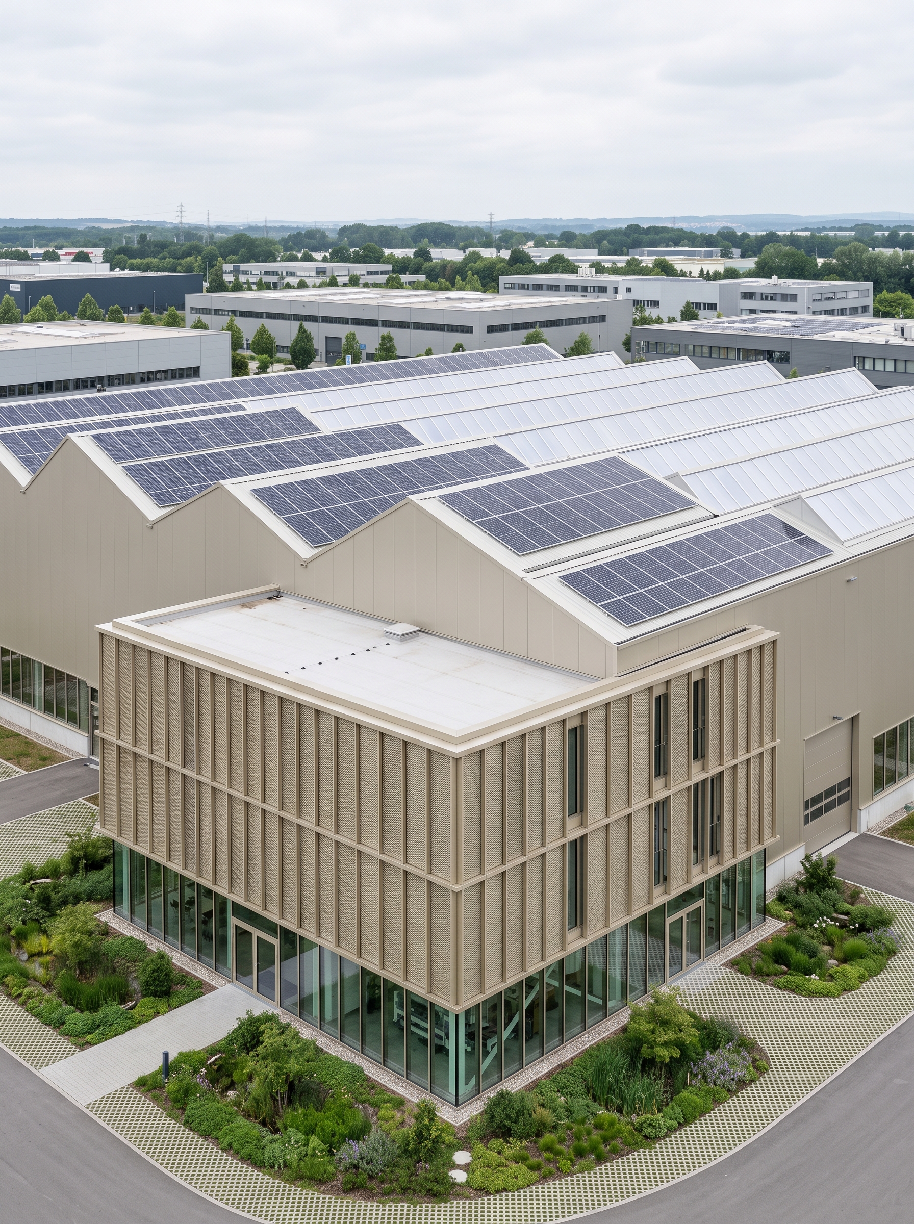 Endüstriyel tesis fason Revit çizim ve akıllı fabrika BIM modeli
